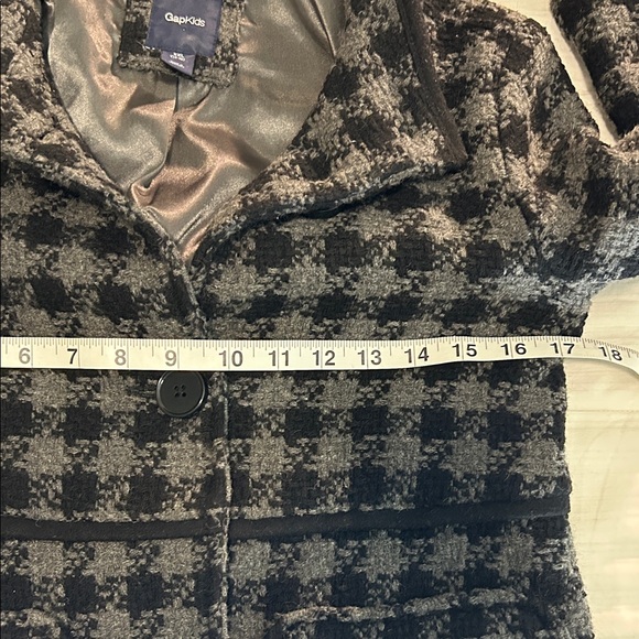 Gap Kids Size XXL (14-16) Houndstooth Pea Coat - Picture 9 of 9